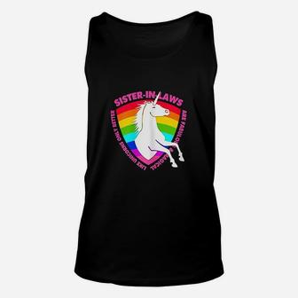 Sister In Law Unicorn Gift For Girls And Women Kids Adults Unisex Tank Top - Seseable