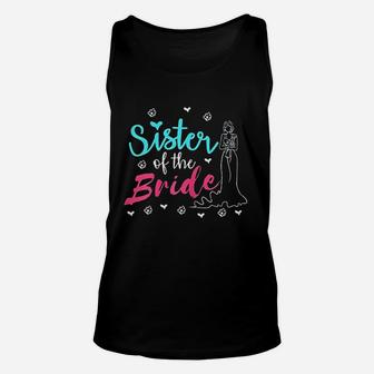 Sister Of The Bride Wedding, sister presents Unisex Tank Top - Seseable