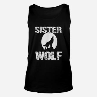 Sister Wolf Wolves Moon Girls Unisex Tank Top - Seseable