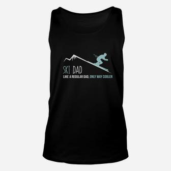 Ski Dad Shirt, Funny Cute Winter Skiing Gift Unisex Tank Top - Seseable