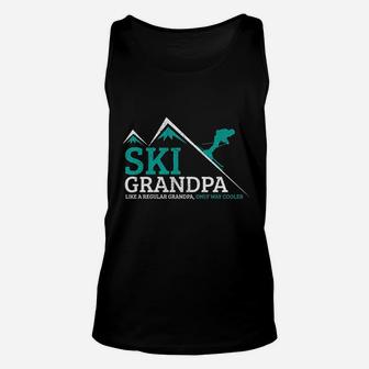 Ski Grandpa Funny Saying Grandfather Skiing Skier Gift Unisex Tank Top - Seseable
