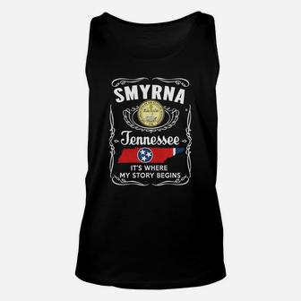 Smyrna, Tennessee - My Story Begins Unisex Tank Top - Seseable