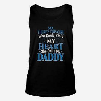 So There Is This Girl She Calls Me Daddy Unisex Tank Top - Seseable