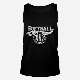 Softball Dad Fathers Day Gift Father Sport Men Unisex Tank Top