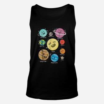 Solar System Funny Outer Space Planet Party Unisex Tank Top - Seseable