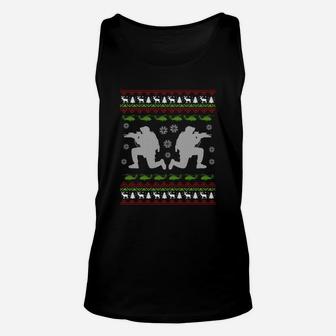 Soldier Military Ugly Christmas Sweater Gift Zip Hoodie Unisex Tank Top - Seseable