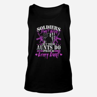 Soldiers Dont Brag Proud Army Aunt Military Auntie Gift Unisex Tank Top - Seseable