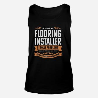 Solve Flooring Installer Carpet Installation Contractor Gift Unisex Tank Top - Seseable
