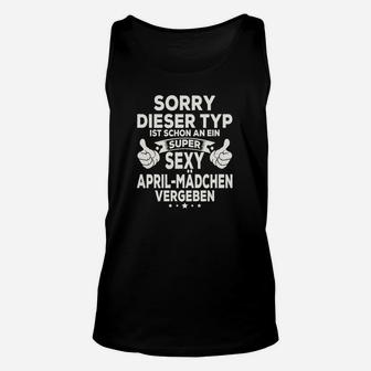 Sorry an April-Mädchen Vergeben Unisex TankTop, Schwarzes Tee für Herren - Seseable