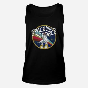 Space Force Vintage T-shirt Unisex Tank Top - Seseable