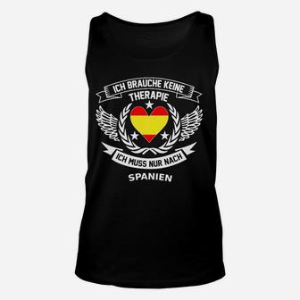 Spanien Therapie Mit Herz Flagge Swea Für Damen Und Herren TankTop - Seseable