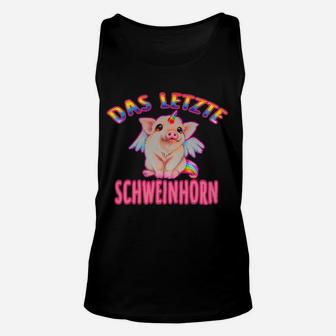 Spassiges 'Das Letzte Schweinehorn' Unisex TankTop, Einhorn-Motiv für Fans - Seseable