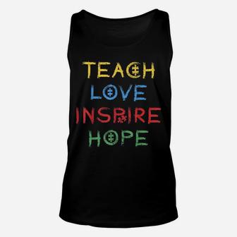 Sped Special Education Teach Love Inspire Hope Unisex Tank Top - Seseable