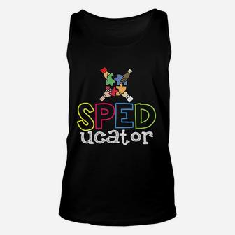 Sped Squad Gift Special Teacher Special Education Teacher Unisex Tank Top - Seseable
