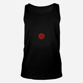 Spinning With A Vinyl Record - Retro Music Dj Unisex Tank Top - Seseable