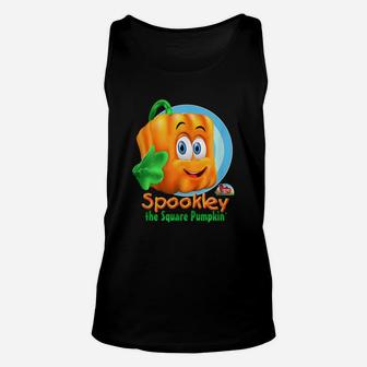Spookley The Square Pumpkin Character V-neck Unisex Tank Top - Seseable