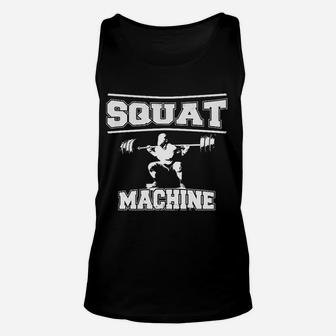 Squat Machine Fitness-Enthusiasten Schwarzes Unisex TankTop - Seseable