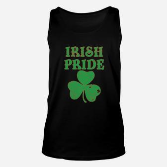 St Patricks Day American Irish Pride Lucky Leaf Unisex Tank Top - Seseable
