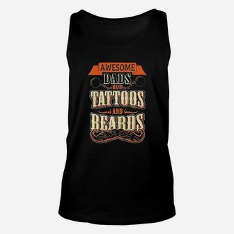 St Patricks Dayawesome Dads Have Tattoos Unisex Tank Top - Seseable