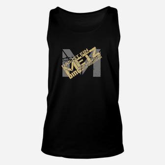 Städtenamen Motiv Grafik Unisex TankTop für Herren in Schwarz, Urban Style Tee - Seseable