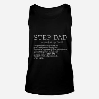 Step Dad Definition Noun Stepdad Fathers Day And Parents Day Funny Gift Unisex Tank Top - Seseable