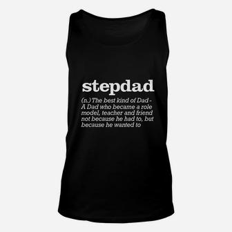 Stepdad Definition Stepfather Gift Unisex Tank Top - Seseable