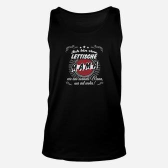 Stolze Lettische Mama Unisex TankTop, Lustiges Design in Schwarz - Seseable