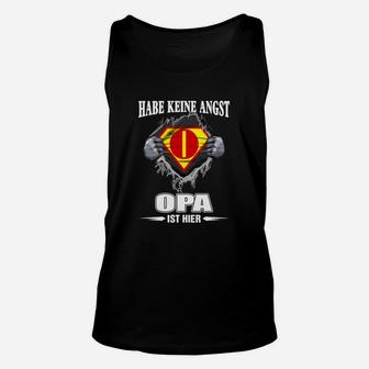 Stolzer Opa Adler Motiv Unisex TankTop, Schwarzes Themen-Unisex TankTop - Seseable