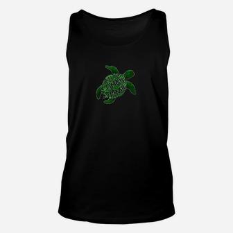 Stop Climate Change Sea Turtle Climate Change Unisex Tank Top - Seseable
