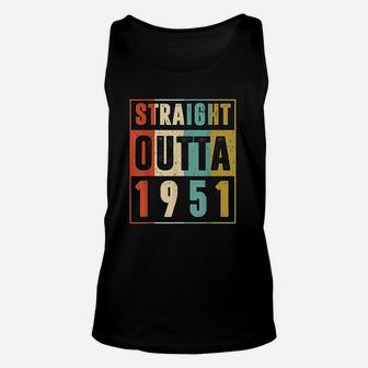 Straight Outta 1951 Vintage 71 Year Old 71st Birthday Gift Unisex Tank Top - Seseable