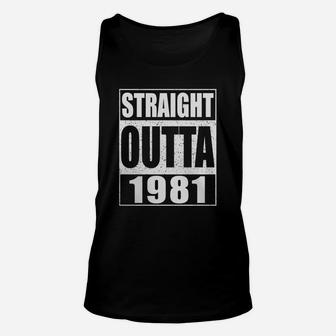 Straight Outta 1981 Unisex Tank Top - Seseable
