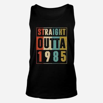 Straight Outta 1985 Vintage Unisex Tank Top - Seseable