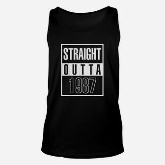 Straight Outta 1987 35th Birthday Vintage 35 Years Old Gift Unisex Tank Top - Seseable