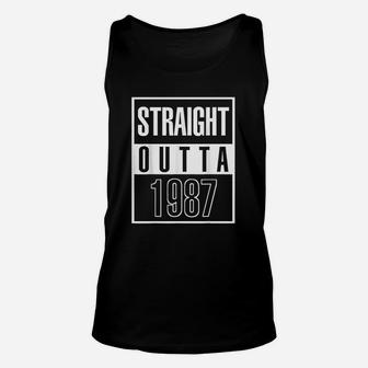 Straight Outta 1987 35th Birthday Vintage 35 Years Old Unisex Tank Top - Seseable