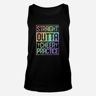 Straight Outta Cheer Practice Cheerleading Gift Unisex Tank Top - Seseable