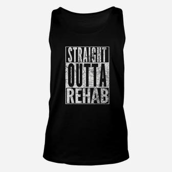 Straight Outta Rehab Physical Therapist Therapy Unisex Tank Top - Seseable
