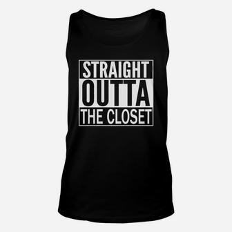 Straight Outta The Closet Unisex Tank Top - Seseable