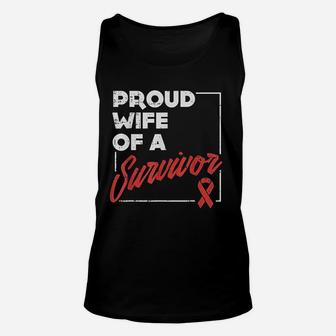 Stroke Awareness Support Aneurysm Proud Wife Survivor Unisex Tank Top - Seseable