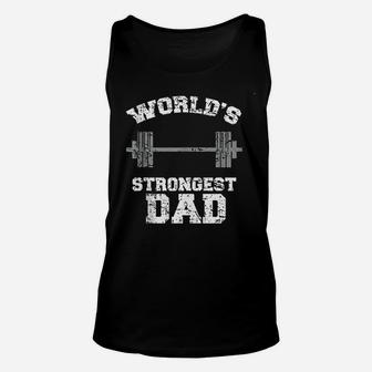 Strong Dad Gym Best Daddy Ever, dad birthday gifts Unisex Tank Top - Seseable