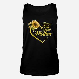Sunflower Blessed To Be Called Mother Unisex Tank Top - Seseable