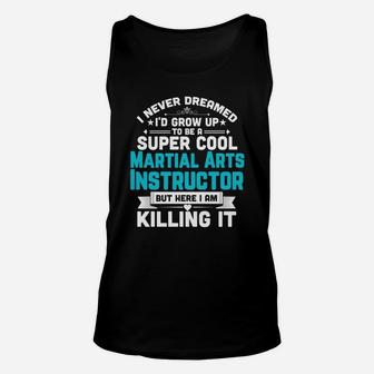 Super Cool Martial Arts Instructor Funny Teacher Gif Unisex Tank Top - Seseable