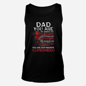 Superdad Superdad Tshirt Men Super Dad Shirt Dad Superhero Unisex Tank Top - Seseable