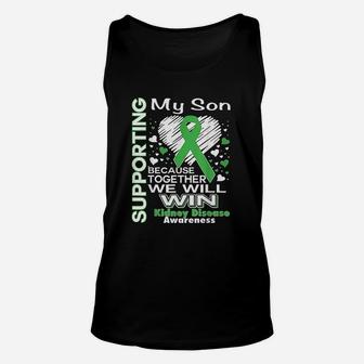 Supporting My Son Kidney Disease Awareness Unisex Tank Top - Seseable