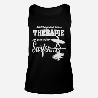 Surfer-Therapie Herren Unisex TankTop – Kreatives Design für Wellenreiter - Seseable