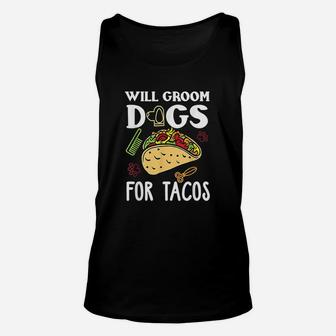 Taco Lover Dog Grooming Gifts Unisex Tank Top - Seseable