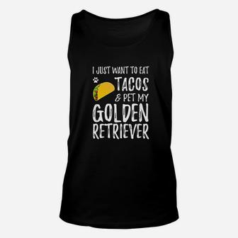 Taco Lover Golden Retriever Cinco De Mayo Dog Unisex Tank Top - Seseable