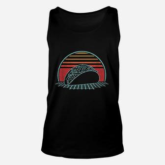 Taco Retro Mexican Food Tuesday Vintage 80s Style Unisex Tank Top - Seseable