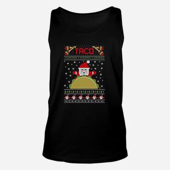 Taco Santa Ugly Christmas Unisex Tank Top - Seseable
