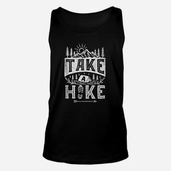 Take A Hike Outdoor Funny Hiking Mountain Hiker Vintage Gift Unisex Tank Top - Seseable