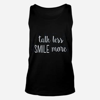 Talk Less Smile More Rise Up Musical Graphic Unisex Tank Top - Seseable